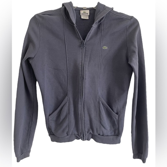 Lacoste Women’s Blue Hoodie Size 38 (Medium) - Picture 1 of 13